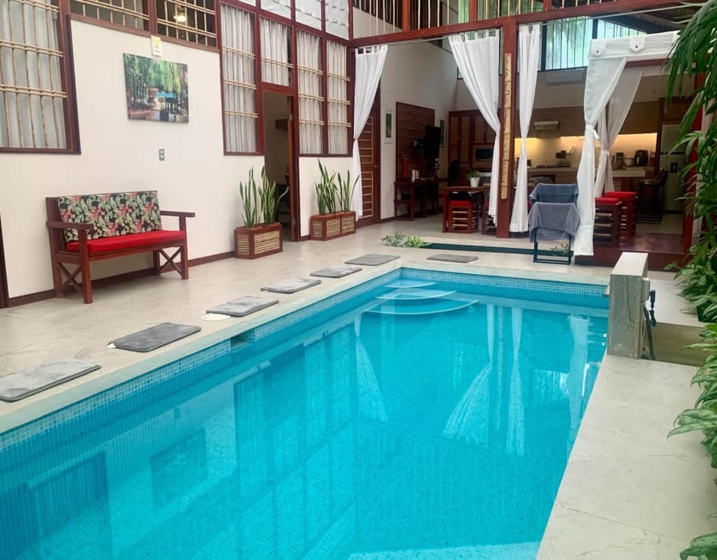 uva blue villas puerto viejo pool house luxury swimming pool lounge