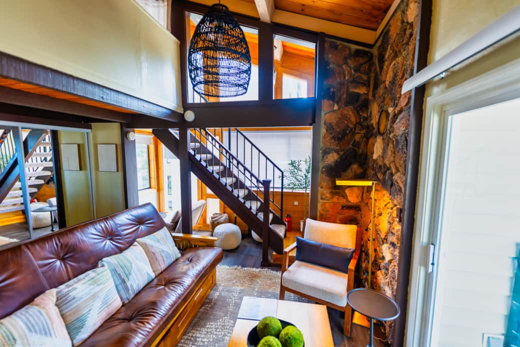 Living Room with Comfy Sofa Bed