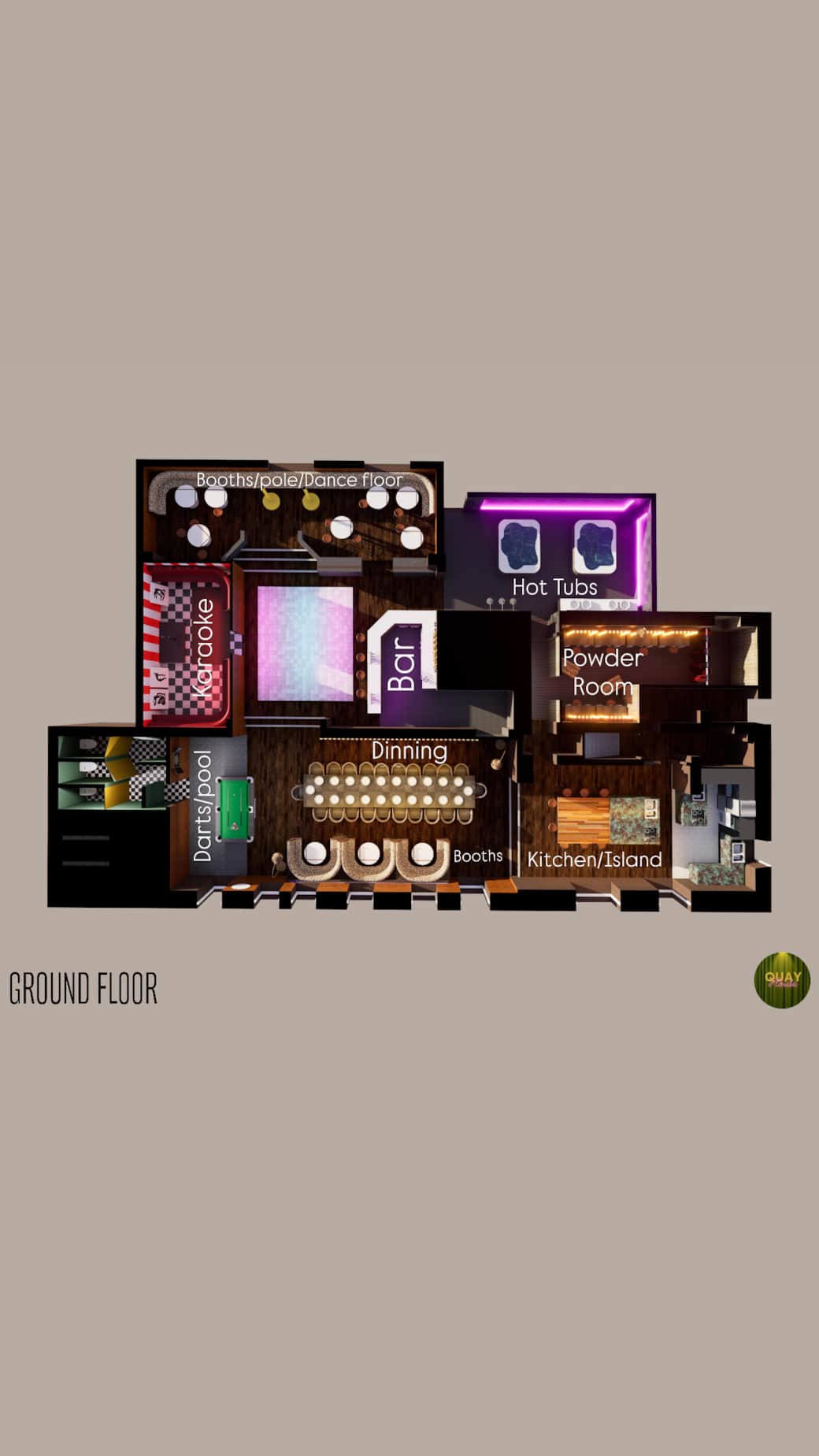 Downstairs Floor Plan Downstairs Floor Plan