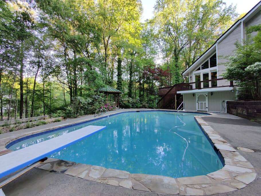 Saltwater Pool Surrounded by Nature Saltwater Pool Surrounded by Nature