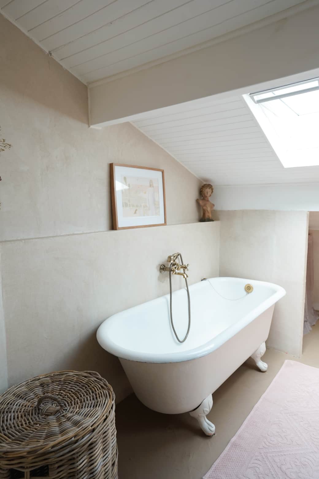 Salle de Bain Baignoire à l'étage Maison à louer Bidart
