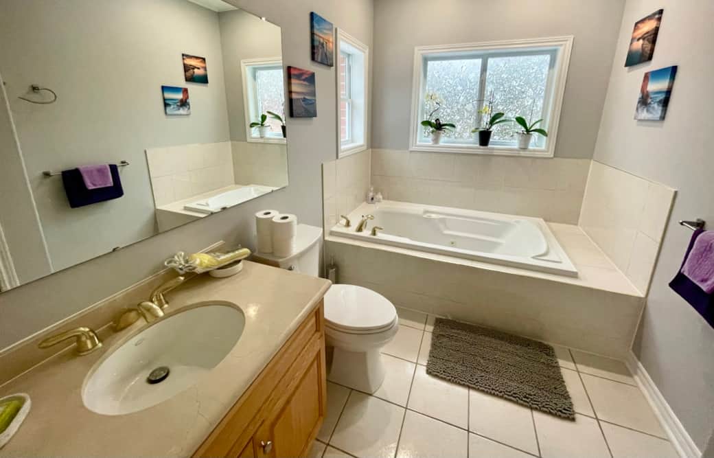 Main Bathroom with Jacuzzi Tub