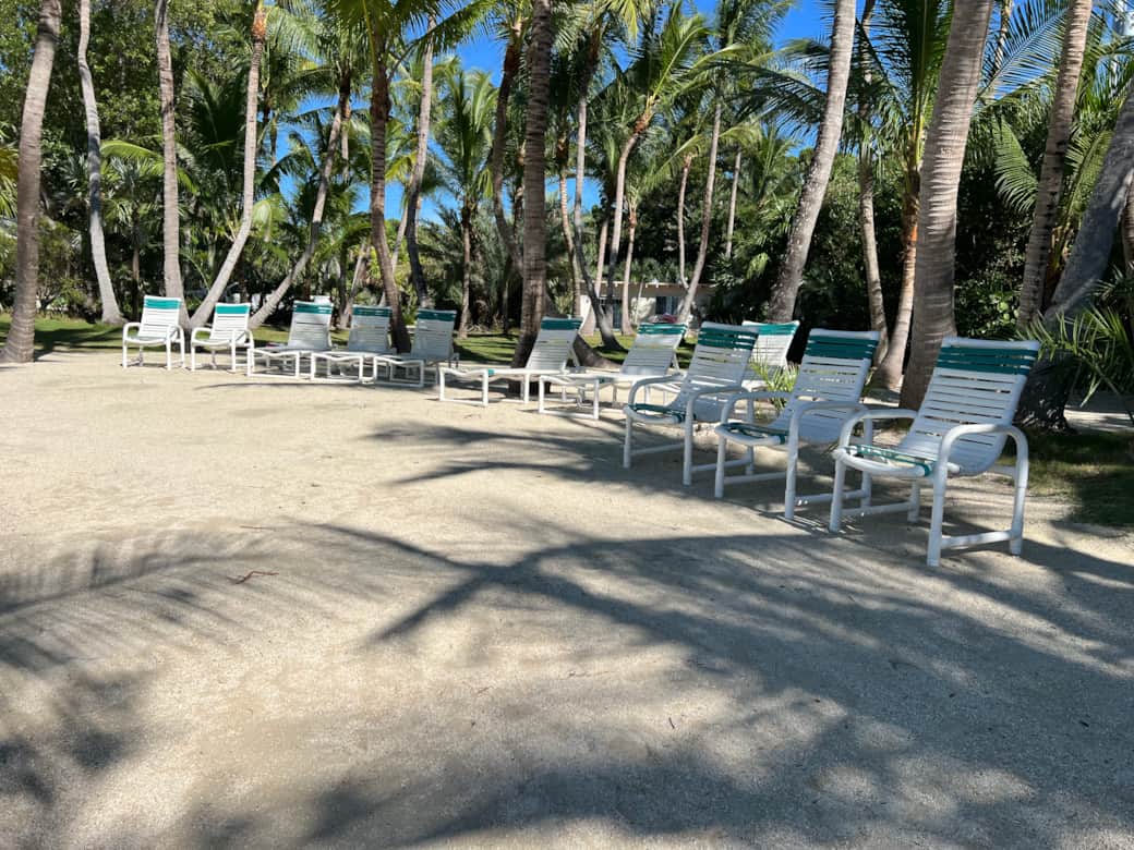 Private Beach and chairs