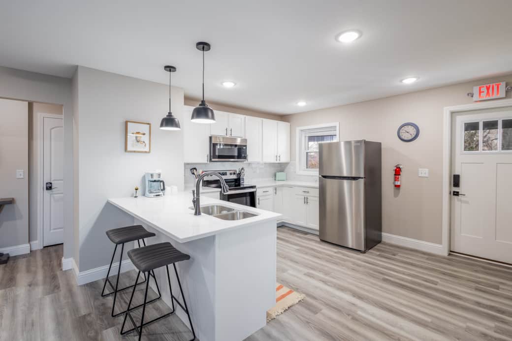 Fully stocked kitchen