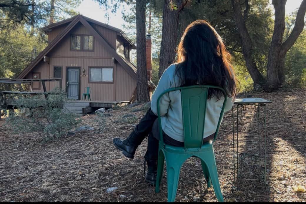 The sun rises behind the cabin allow for contemplative mornings. The sun rises behind the cabin allow for contemplative mornings.