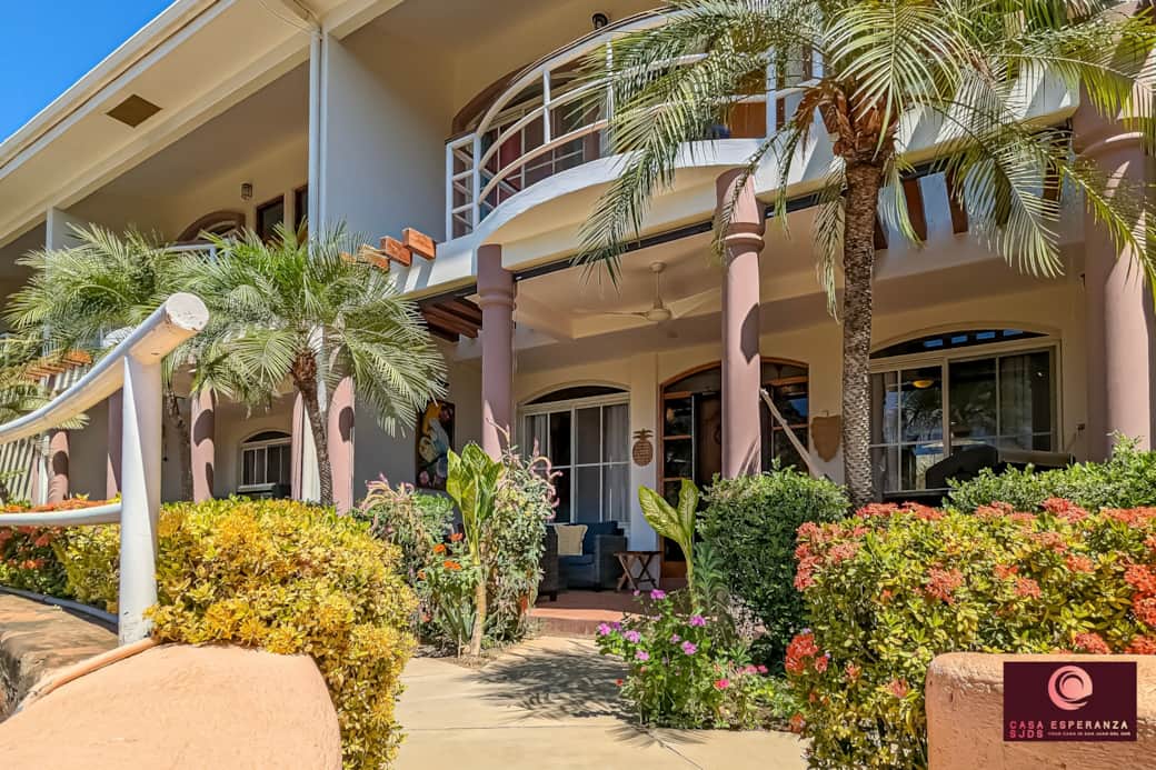View of our unit coming up the stairs from the pool area