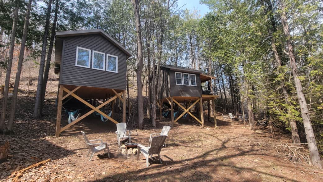Cabin #2 left and cabin # 1 right 