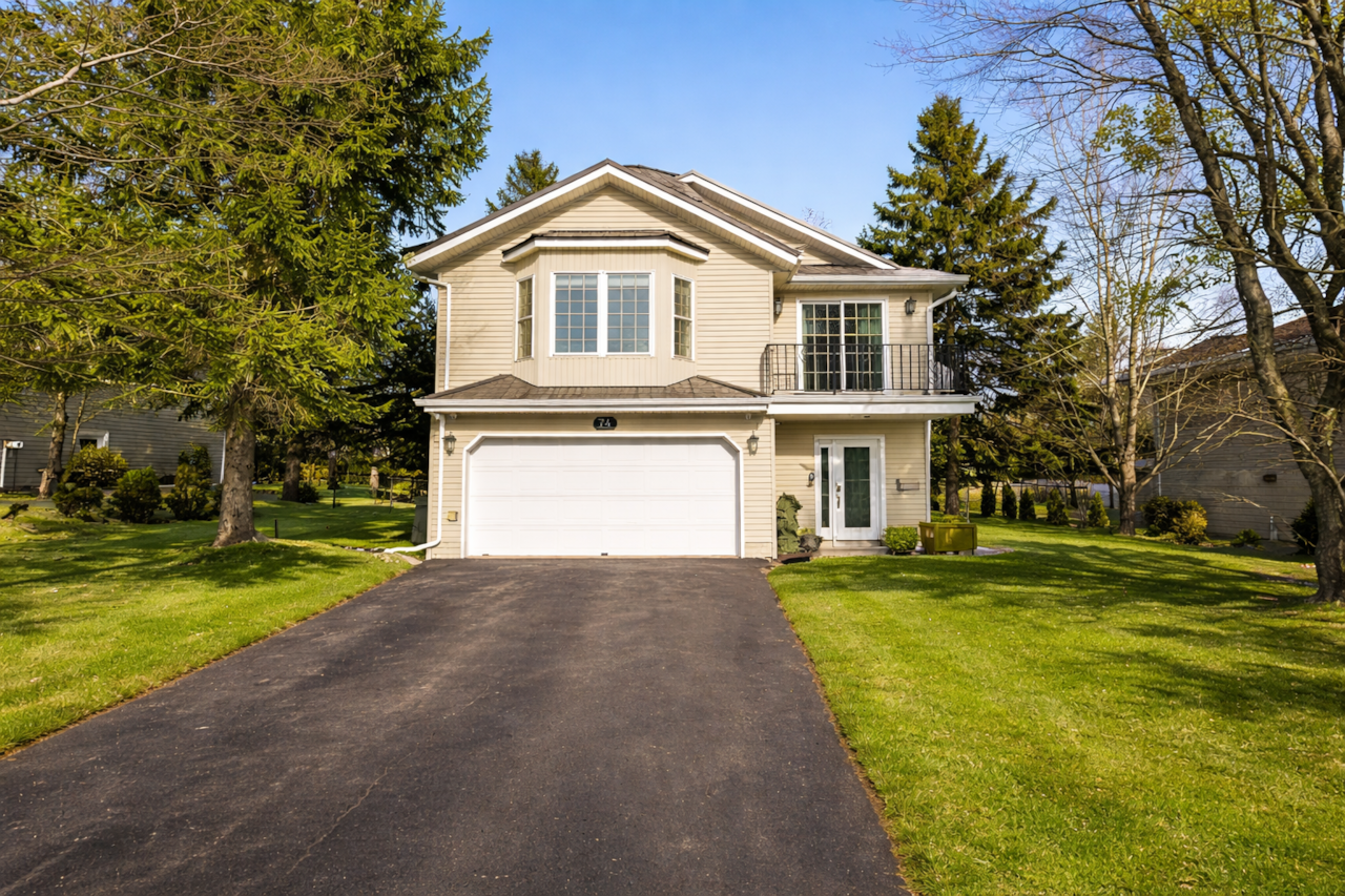 Suburban home on a sunny afternoon
