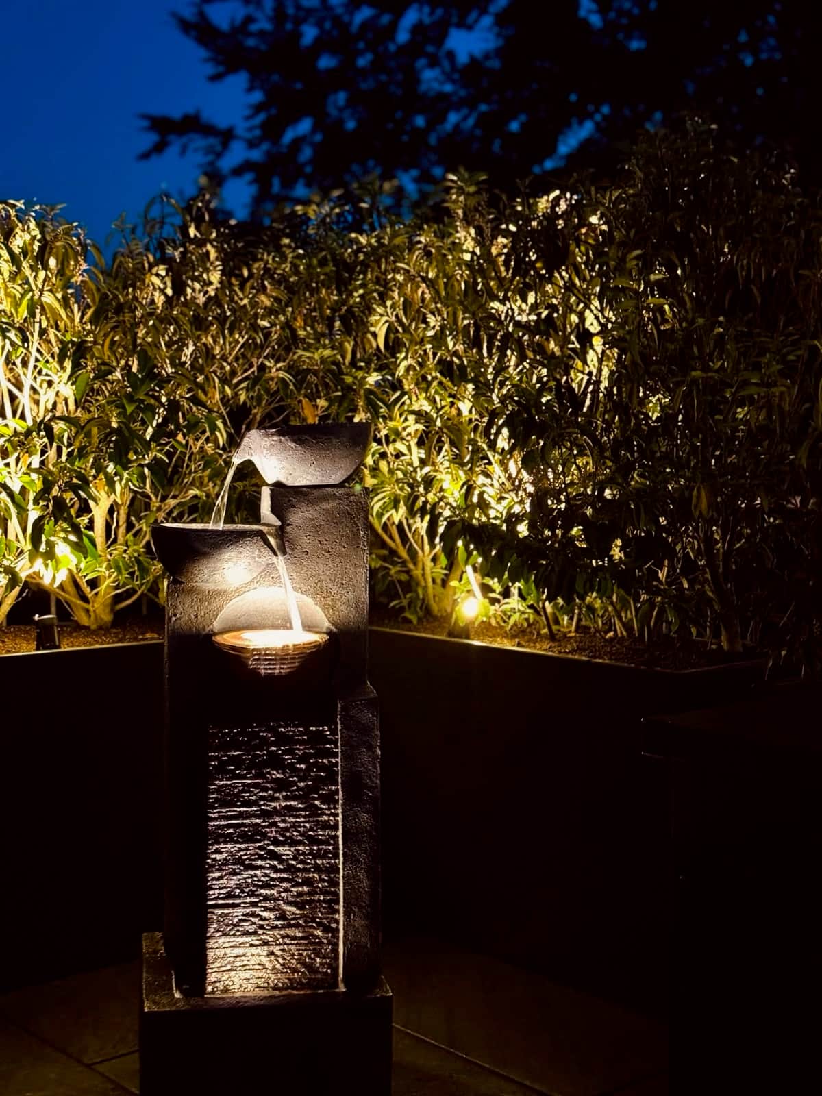 Elektrische Markise auf der Terrasse