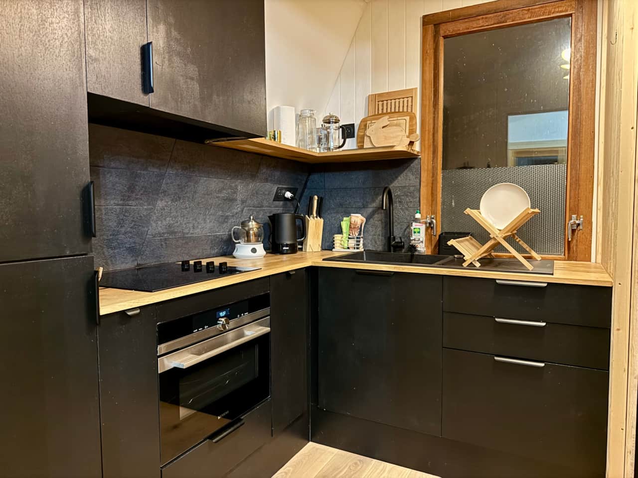 Cuisine moderne et équipé, dans ce chalet de vacances