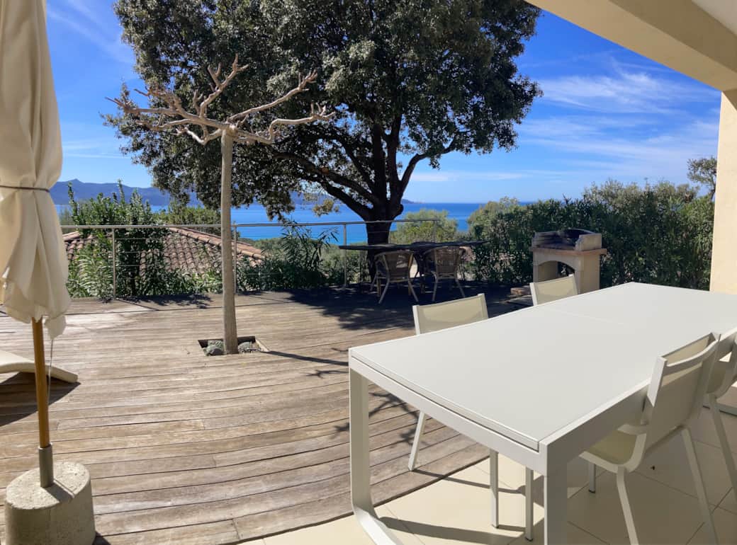 Grande Villa A - Terrasse vue - Résidence Ogliastrello - Olmeto 2024