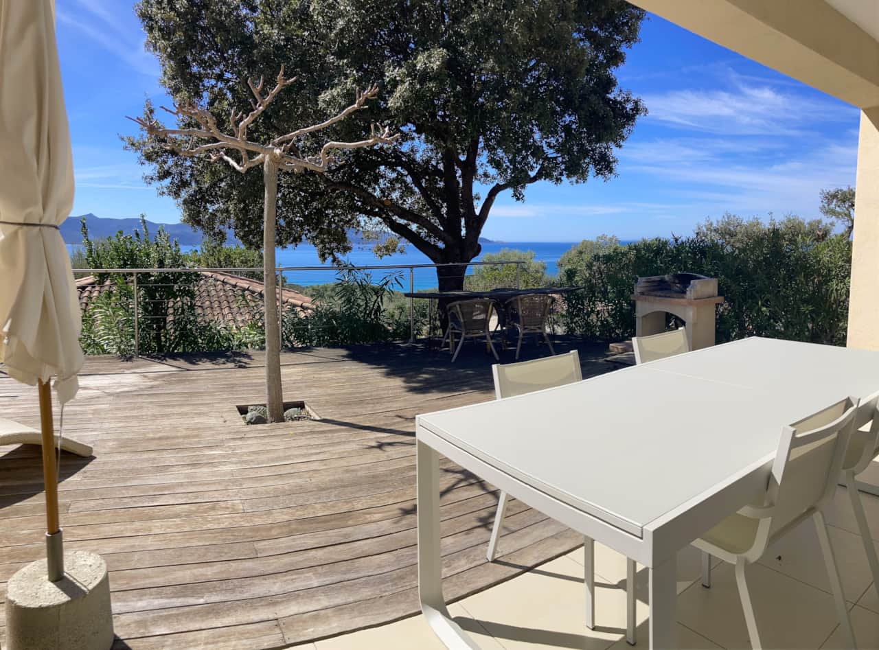 Grande Villa A - Terrasse vue - Résidence Ogliastrello - Olmeto 2024