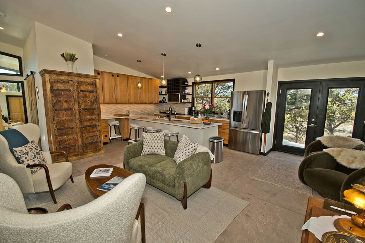 Open Living Area and Chef's Kitchen
