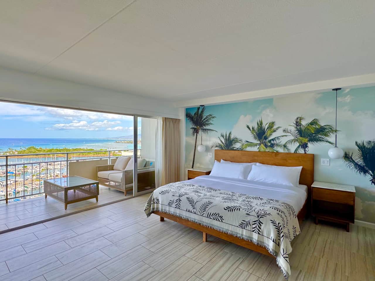 Incredibly comfortable king bed.