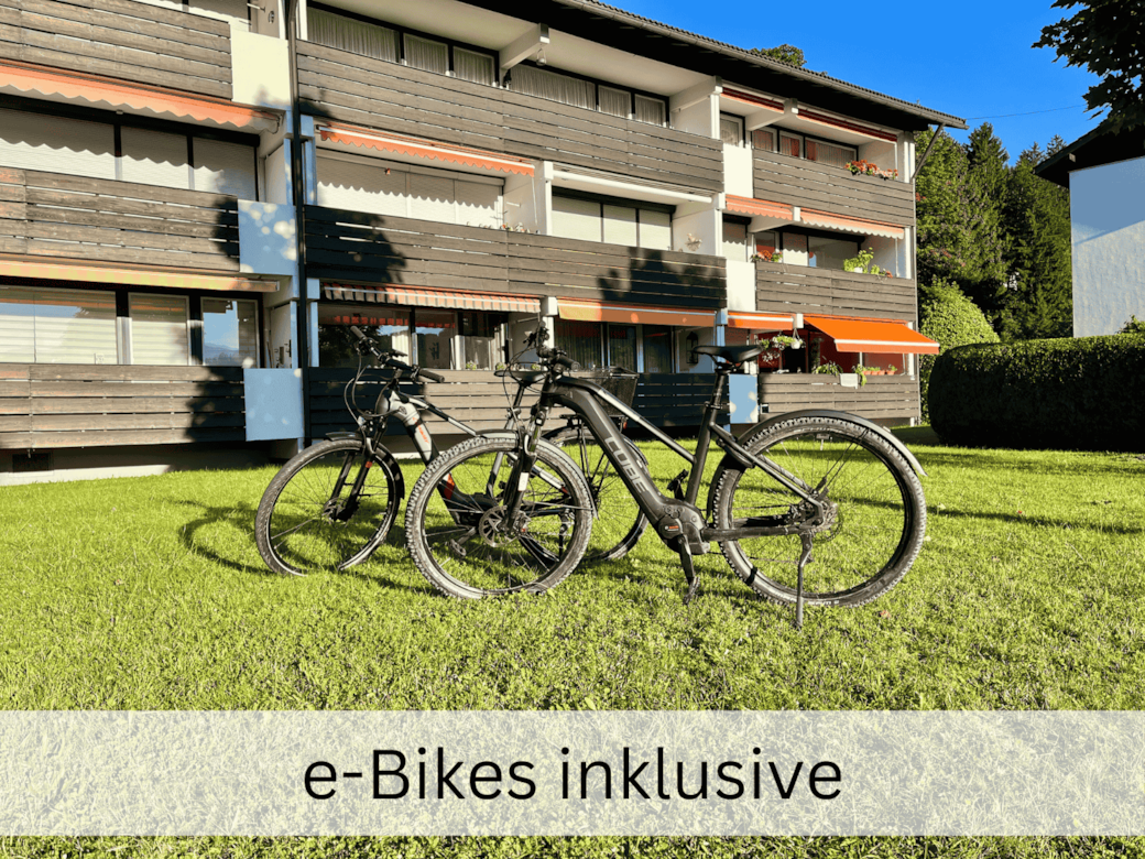 E-Bikes inklusive! Damit kannst du tolle Gegend noch besser erkunden.