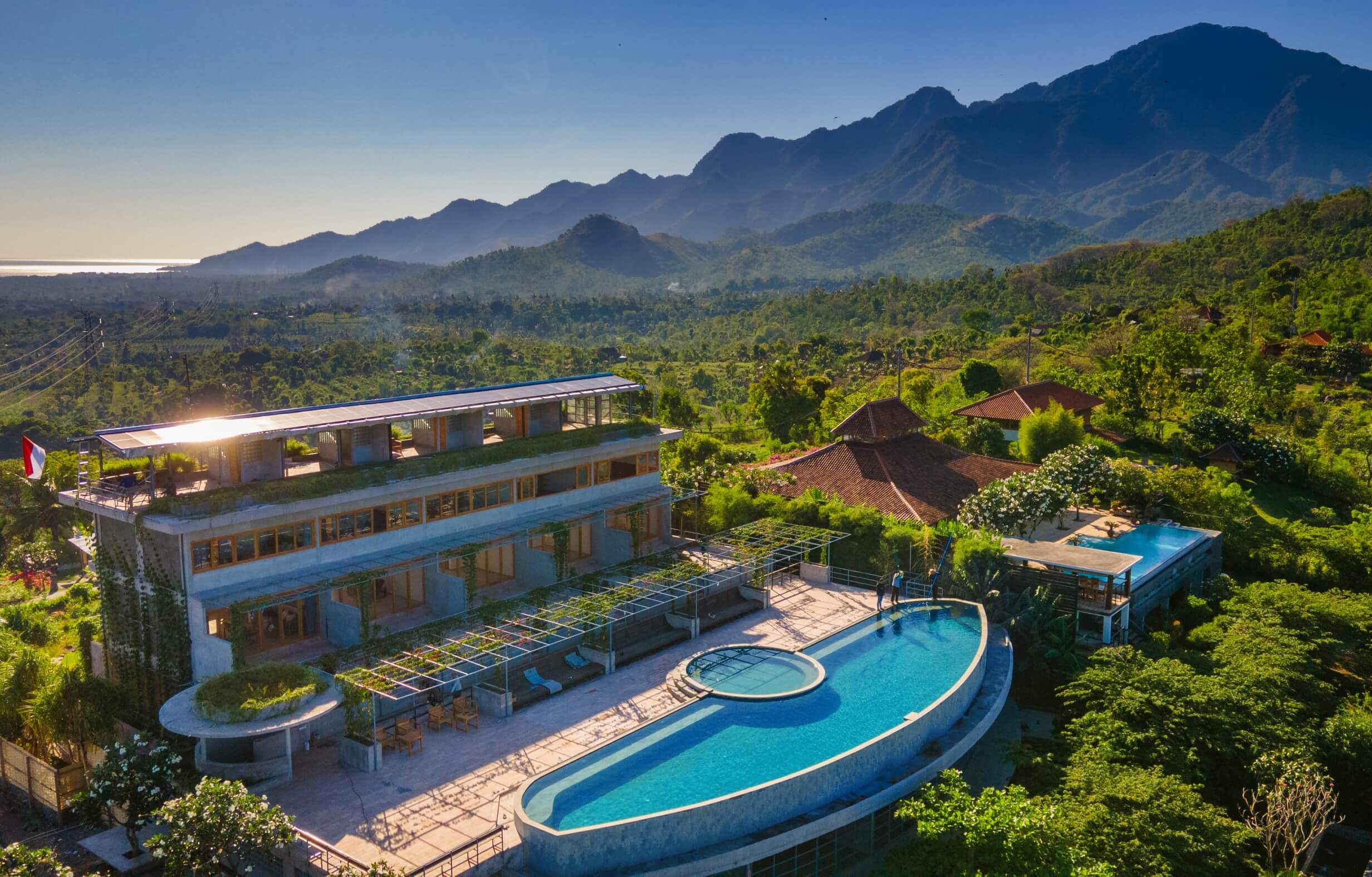 Exterior view of Villa Madya luxury villa with modern architecture