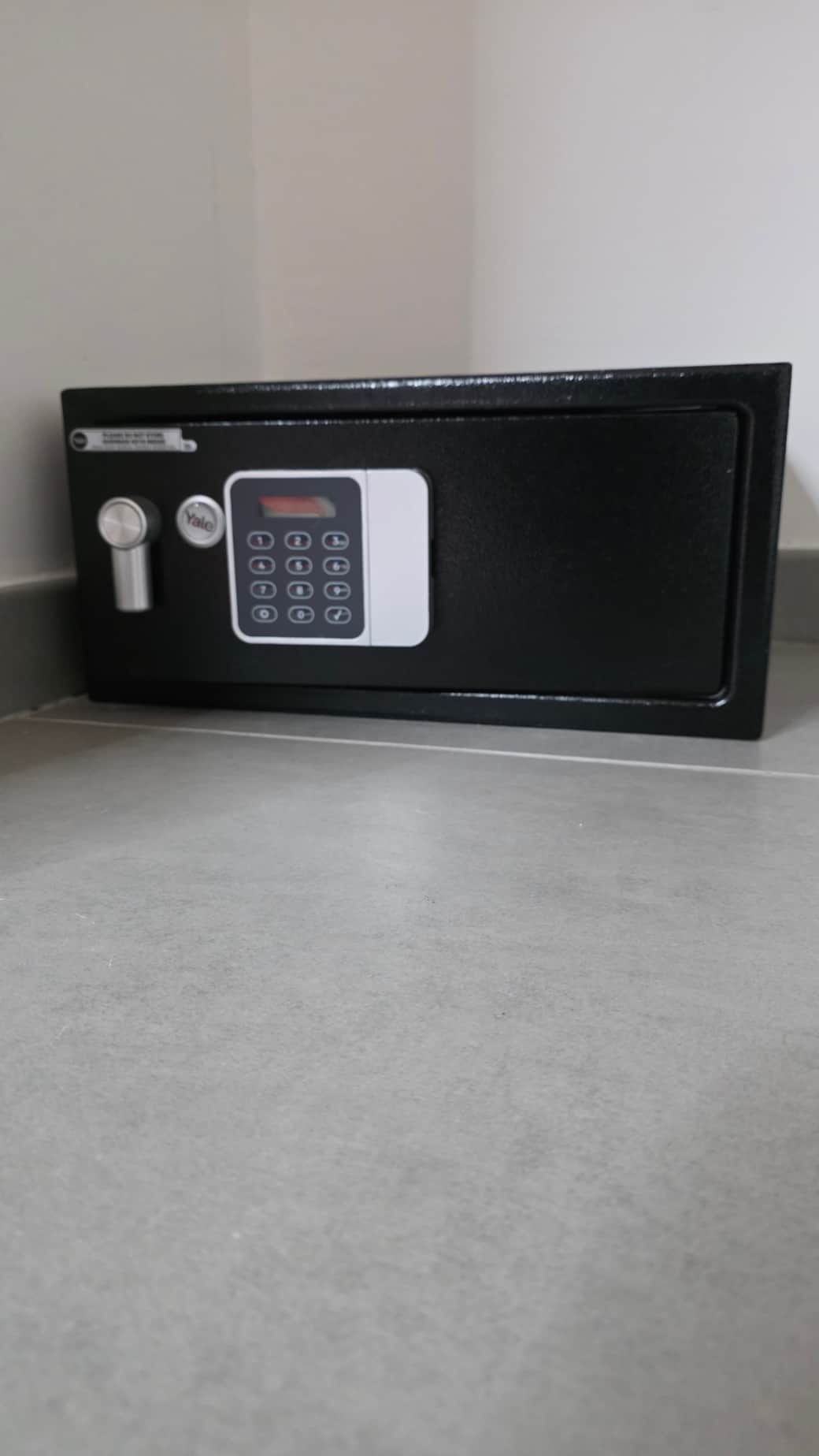 Custom-code safe – available at Agli Archi Eco House Chieti for secure storage of your valuables