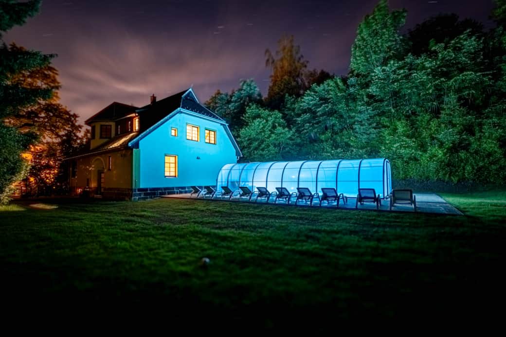 Web_Villa Rudolf Swimming pool_night A Web_Villa Rudolf Swimming pool_night A