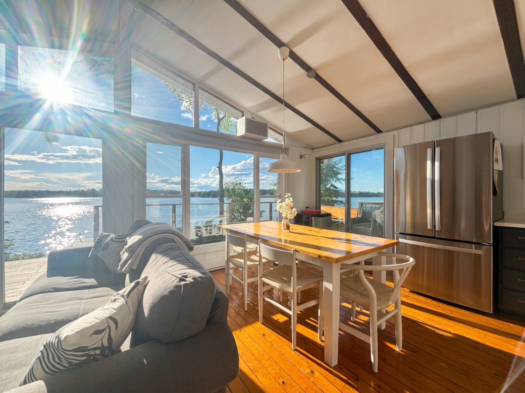 Kitchen and View