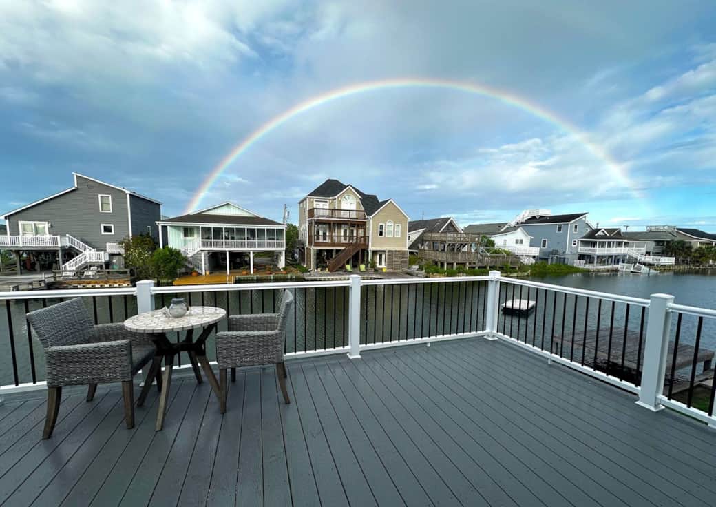 Amazing Deck... actual rainbow... NOT Ai Generated :)