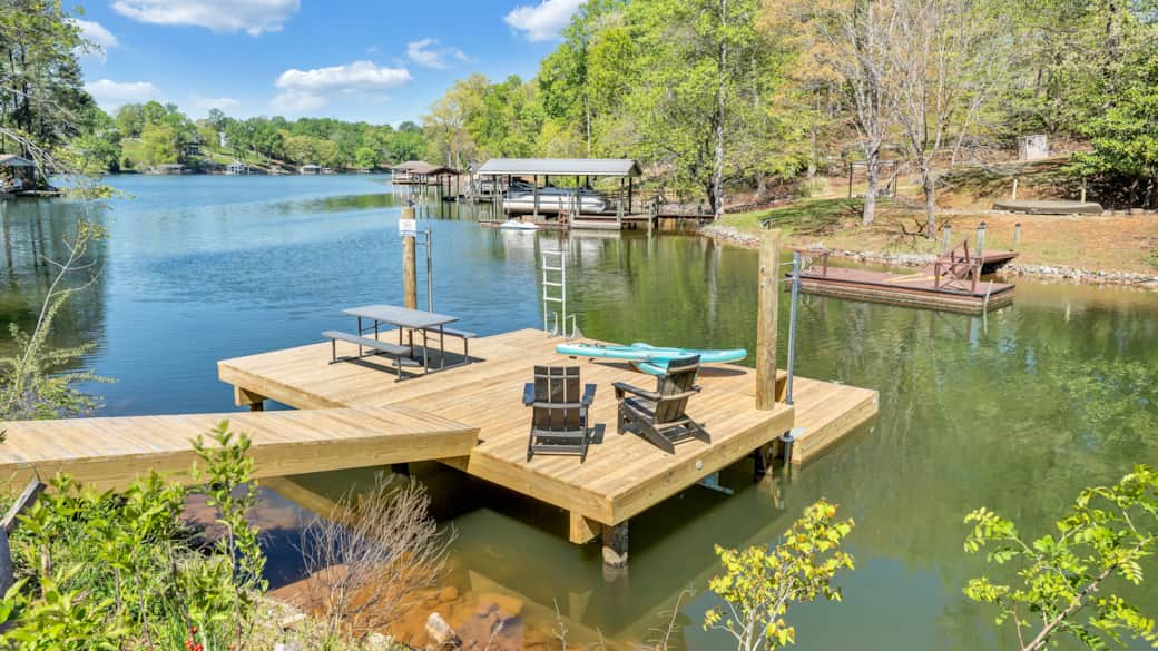 Dock with Boat Tie Ups