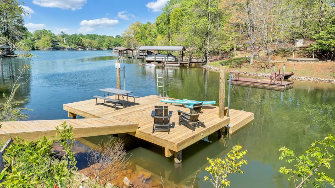 Dock with Boat Tie Ups