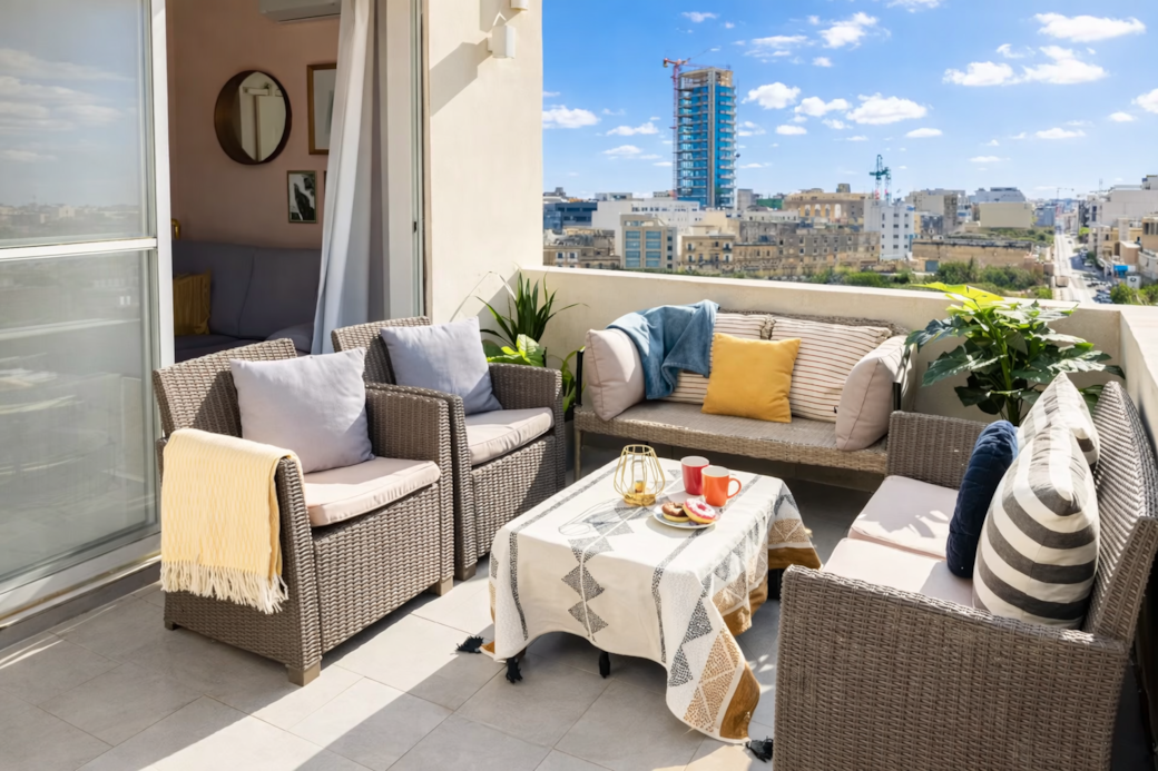 PH terrace blue skies