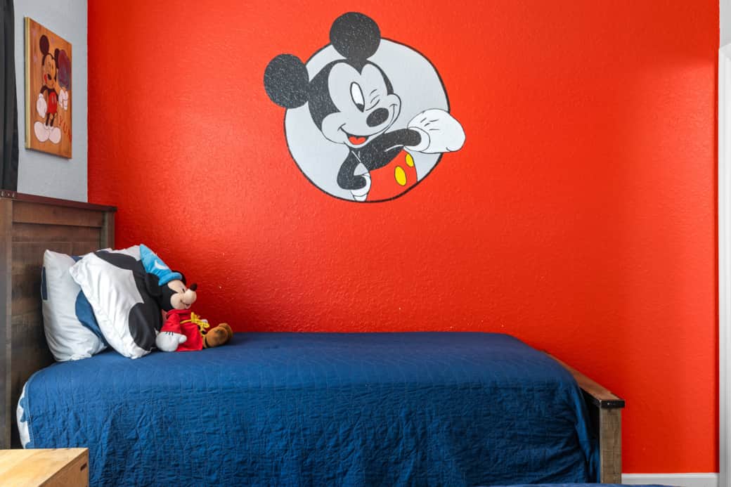 Minnie Mouse themed bedroom