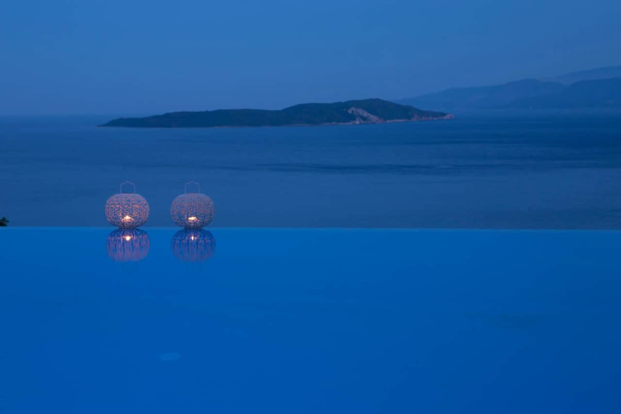 Pool 1 night view