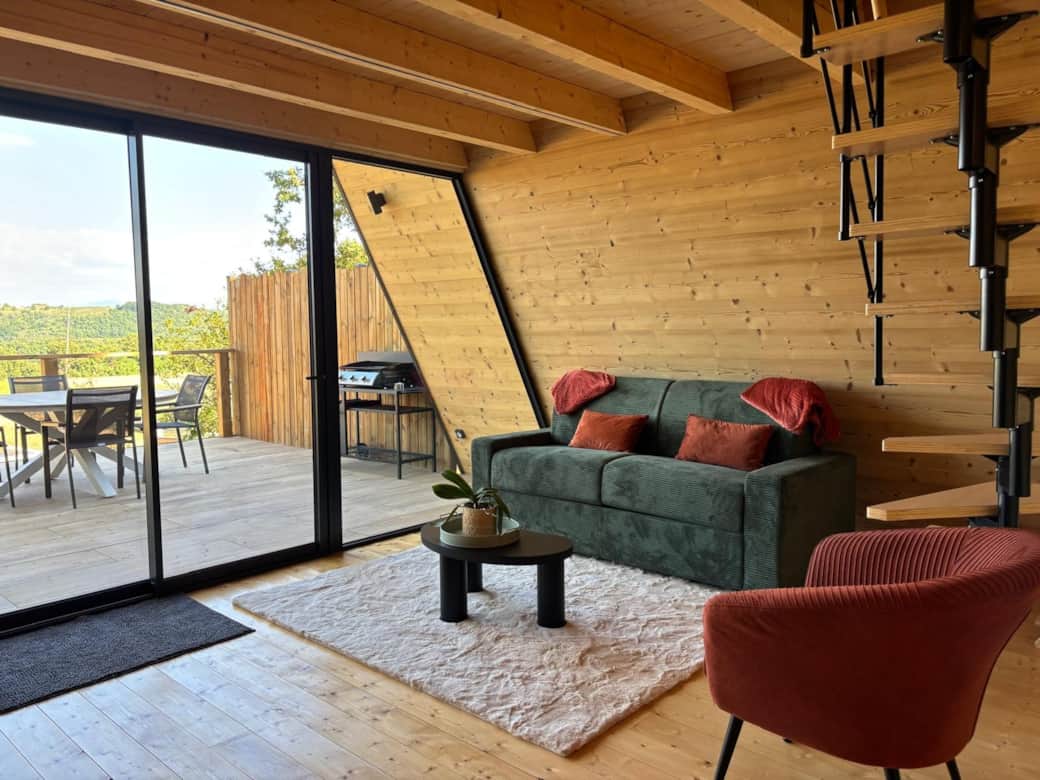 Séjour vue terrasse