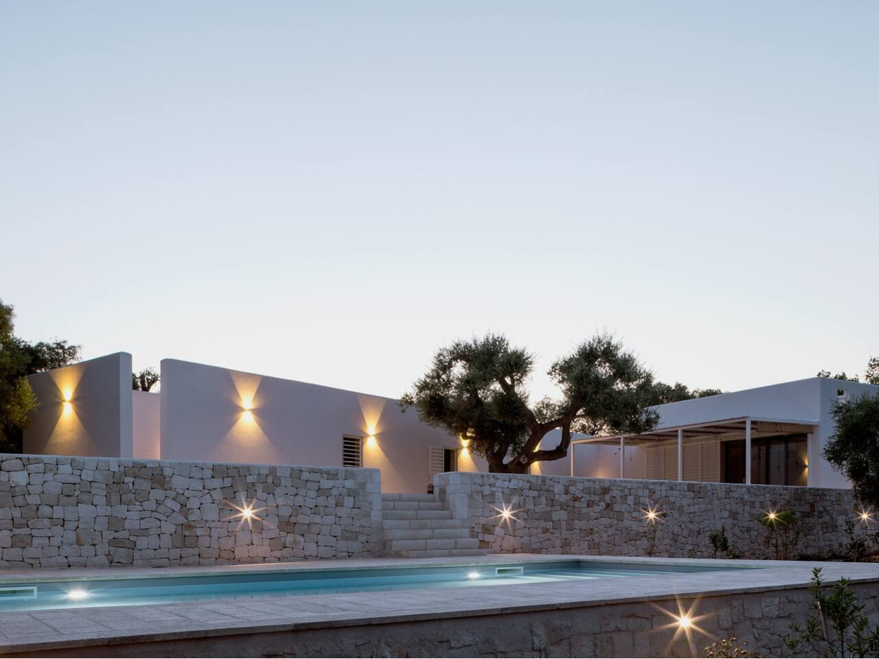 villa con piscina ad acqua salata