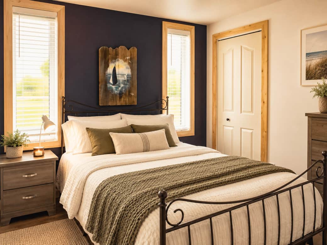 Chambre principale :Chambre principale confortable et décorée avec soin. Chambre principale :Chambre principale confortable et décorée avec soin.