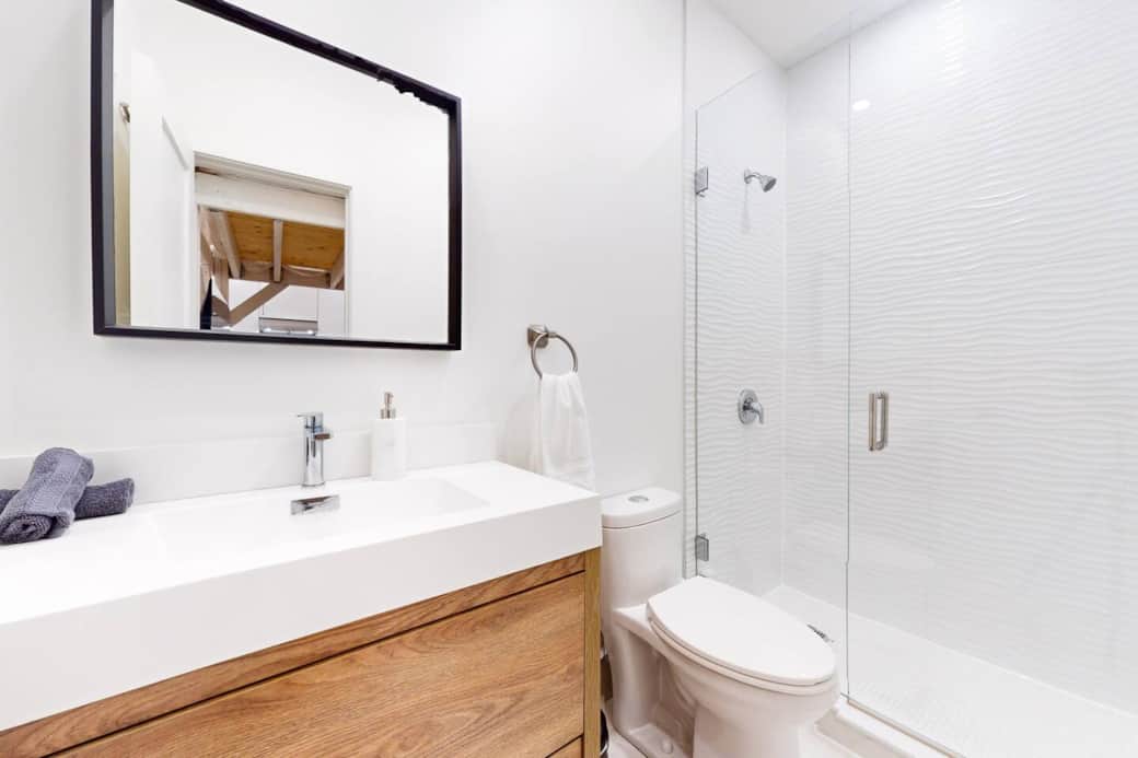 Newly renovated private washroom