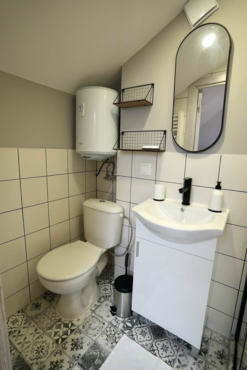 Private Brand new bathroom with shower and toilettes.