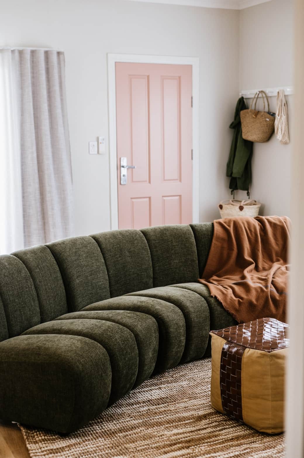 Come in, relax here and put your feet up.