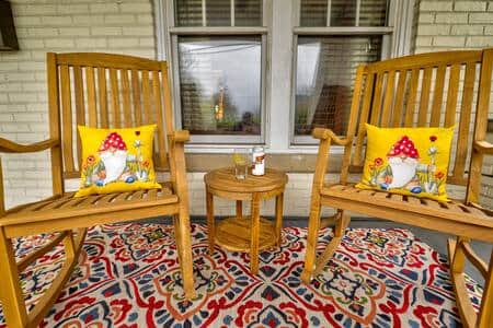 Relax and enjoy the large front porch.