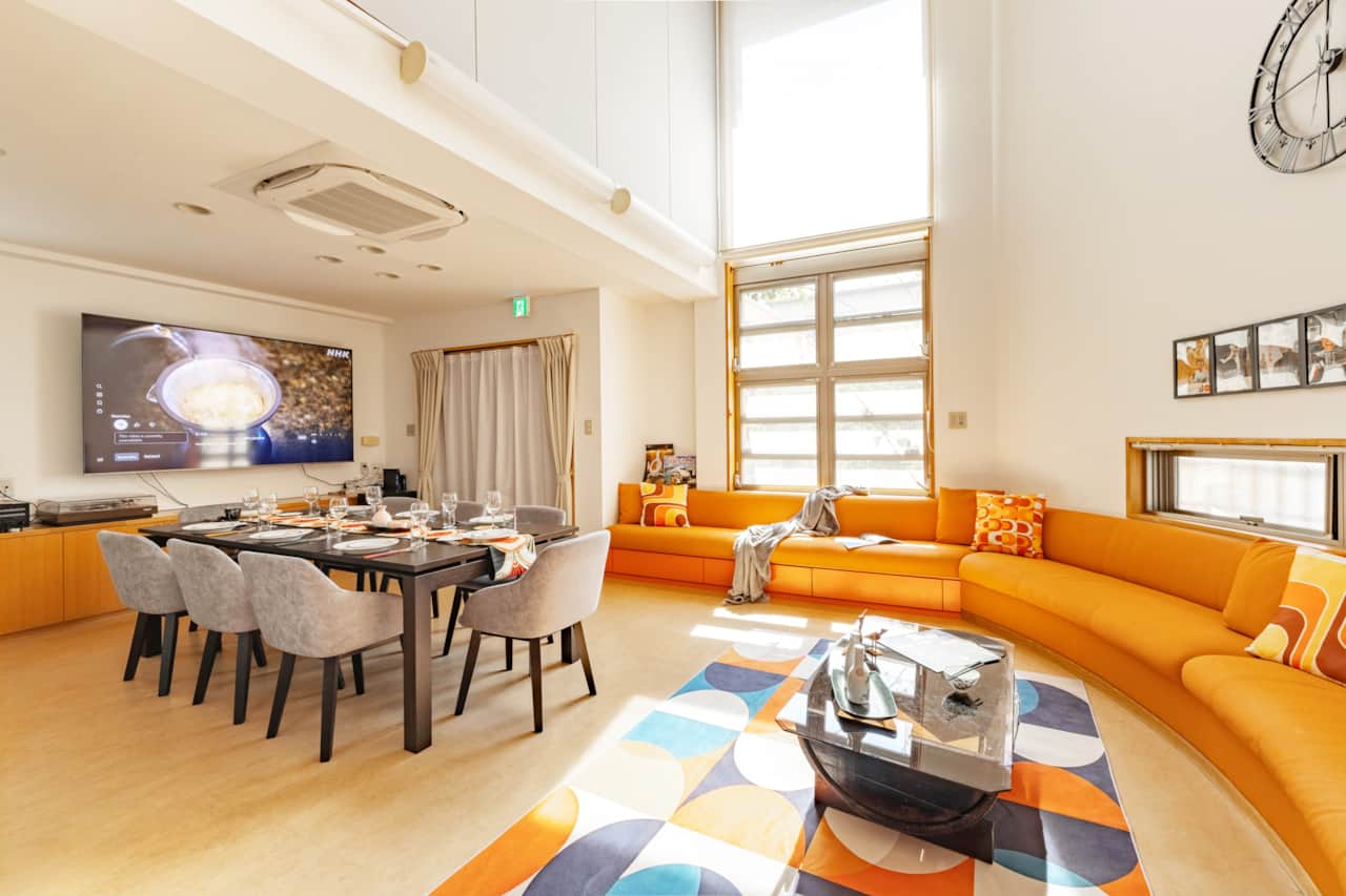 Gather, relax and entertain together in a spacious sunlit communal living area