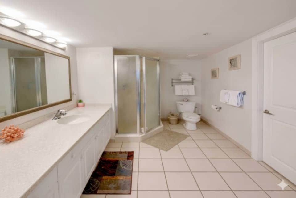 Atlantic Breeze one-bedroom ocean view suite bedroom with balcony