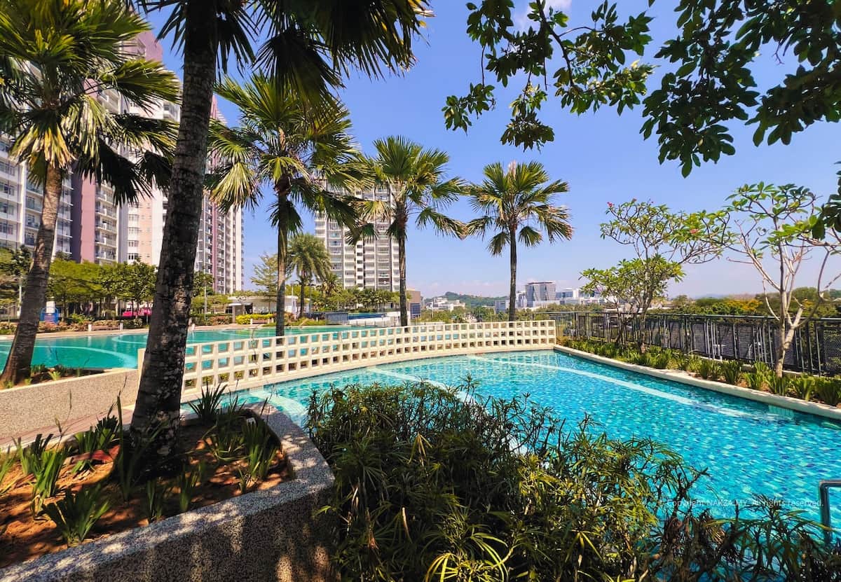 Resort-style living at its finest, featuring beautifully landscaped pool facilities.