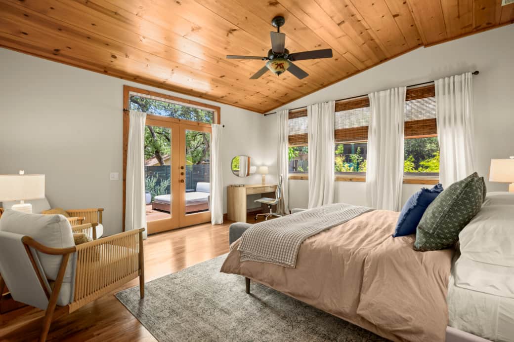 Primary Bed - View to Patio