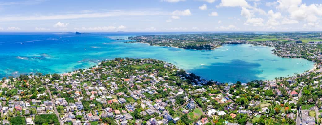 Aerial view of Grand Baie