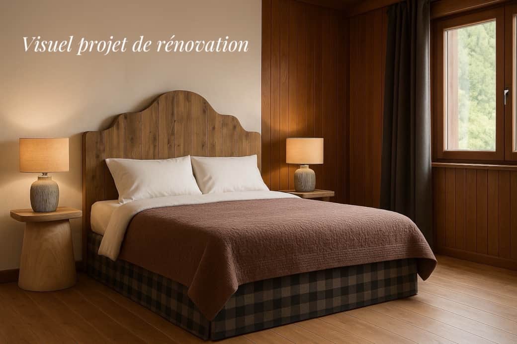 Chambre type - projet de rénovation en cours 