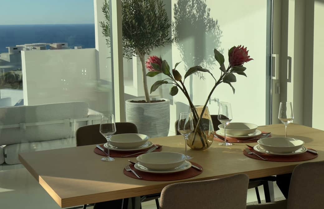 Dining table view Dining table view