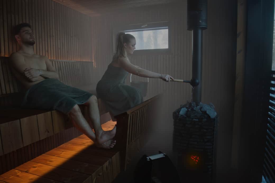 Relax and unwind in your private sauna after a day in the Arctic. Relax and unwind in your private sauna after a day in the Arctic.
