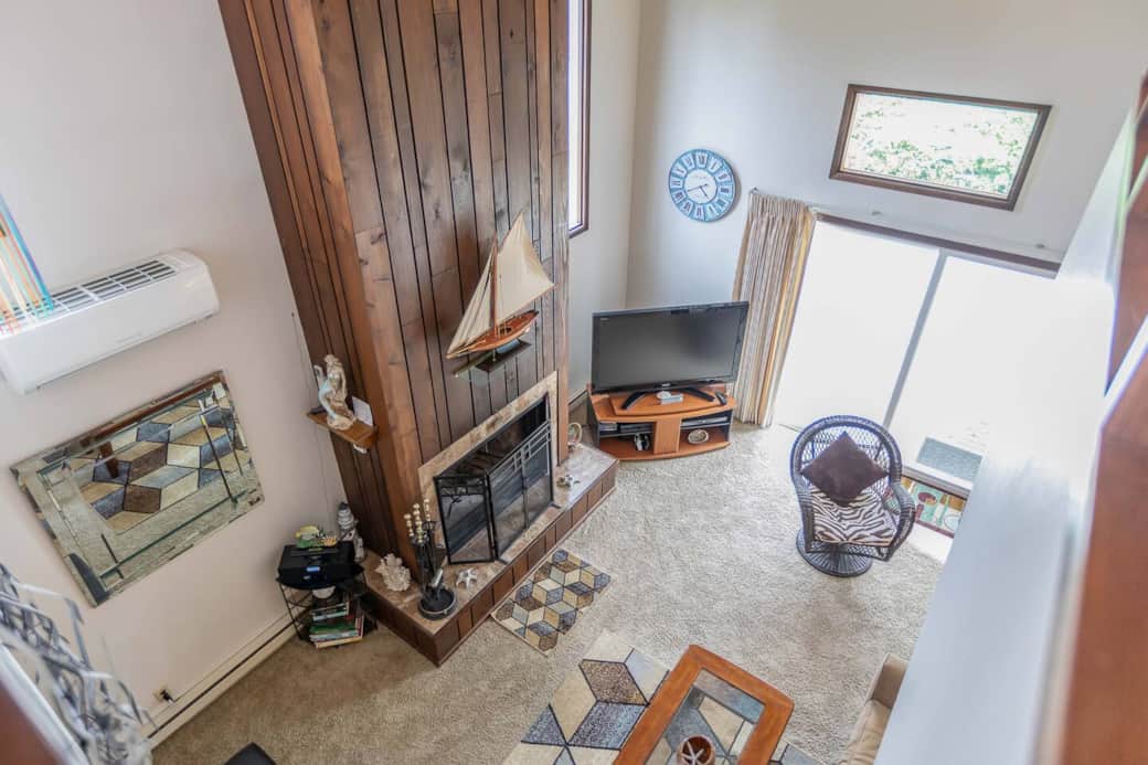 Living Room from Upstairs Hallway