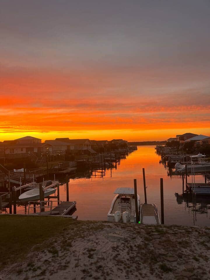 Sunsets from you dock Sunsets from you dock