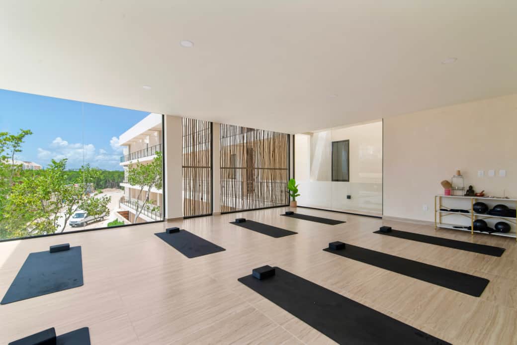 Dedicated yoga space for wellness and meditation. Dedicated yoga space for wellness and meditation.