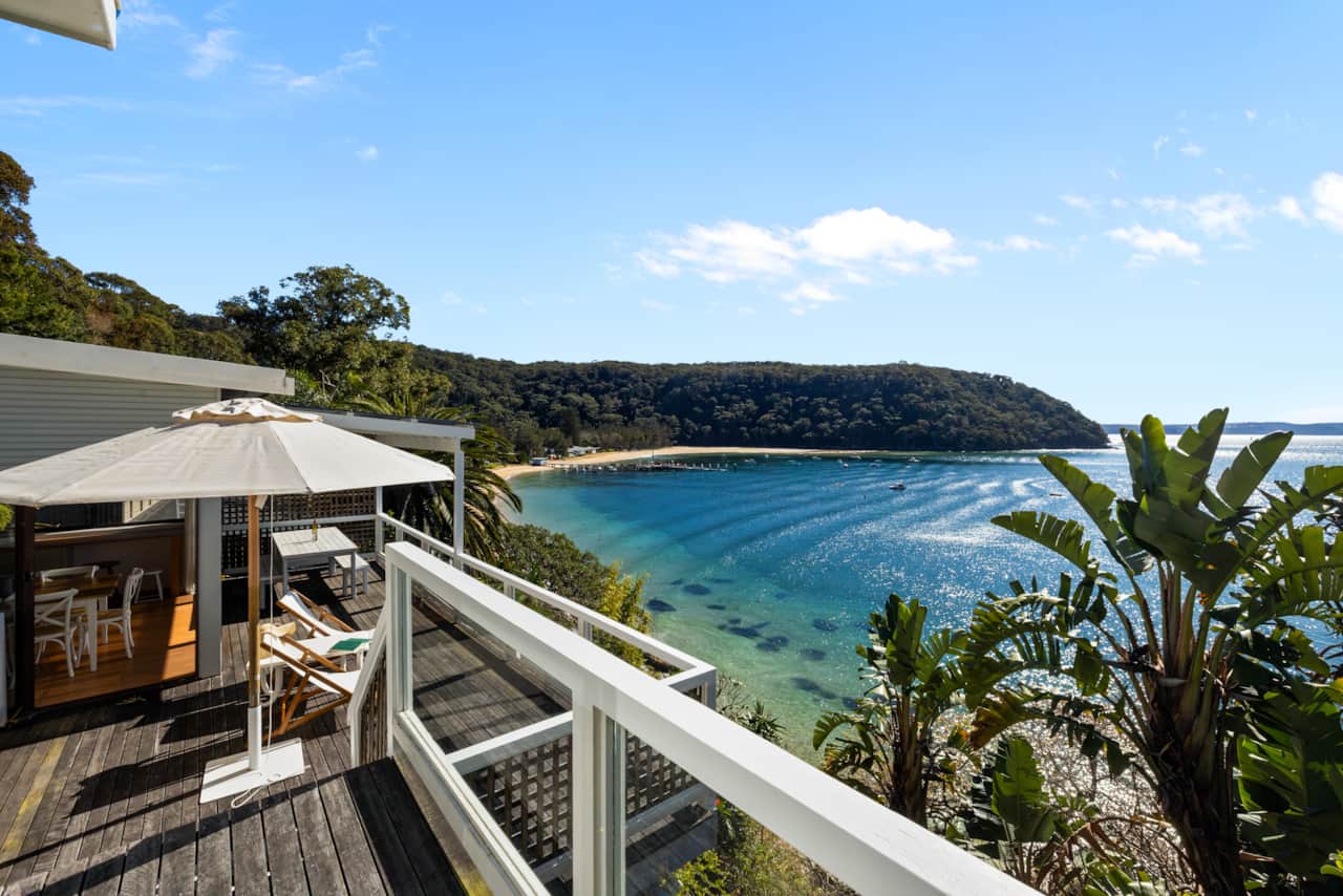 Large entertaining deck with views