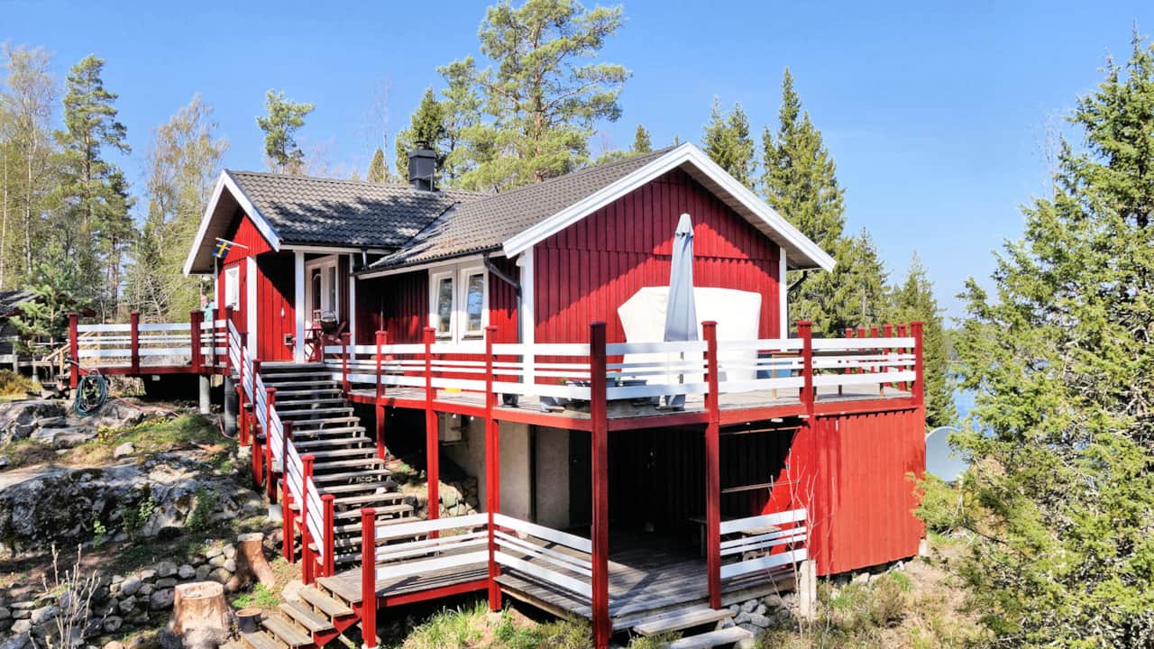 Ferienhaus am See - Tived - Südseite