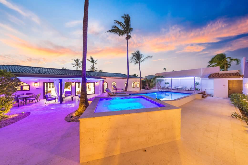 Pool Area - Golden Hour